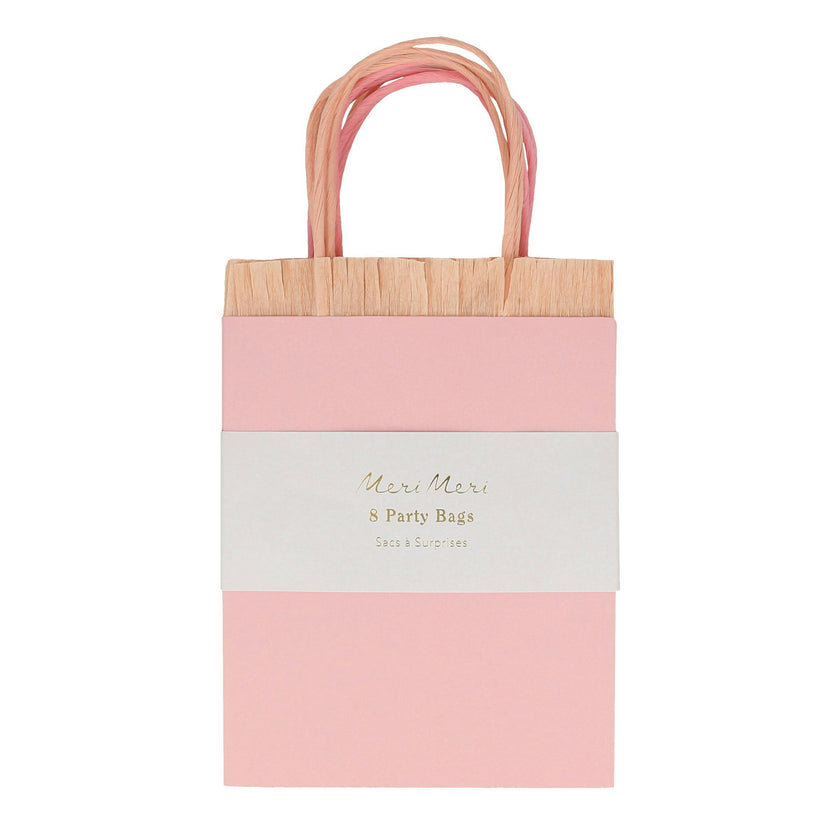 Pink Fringe Party Bags