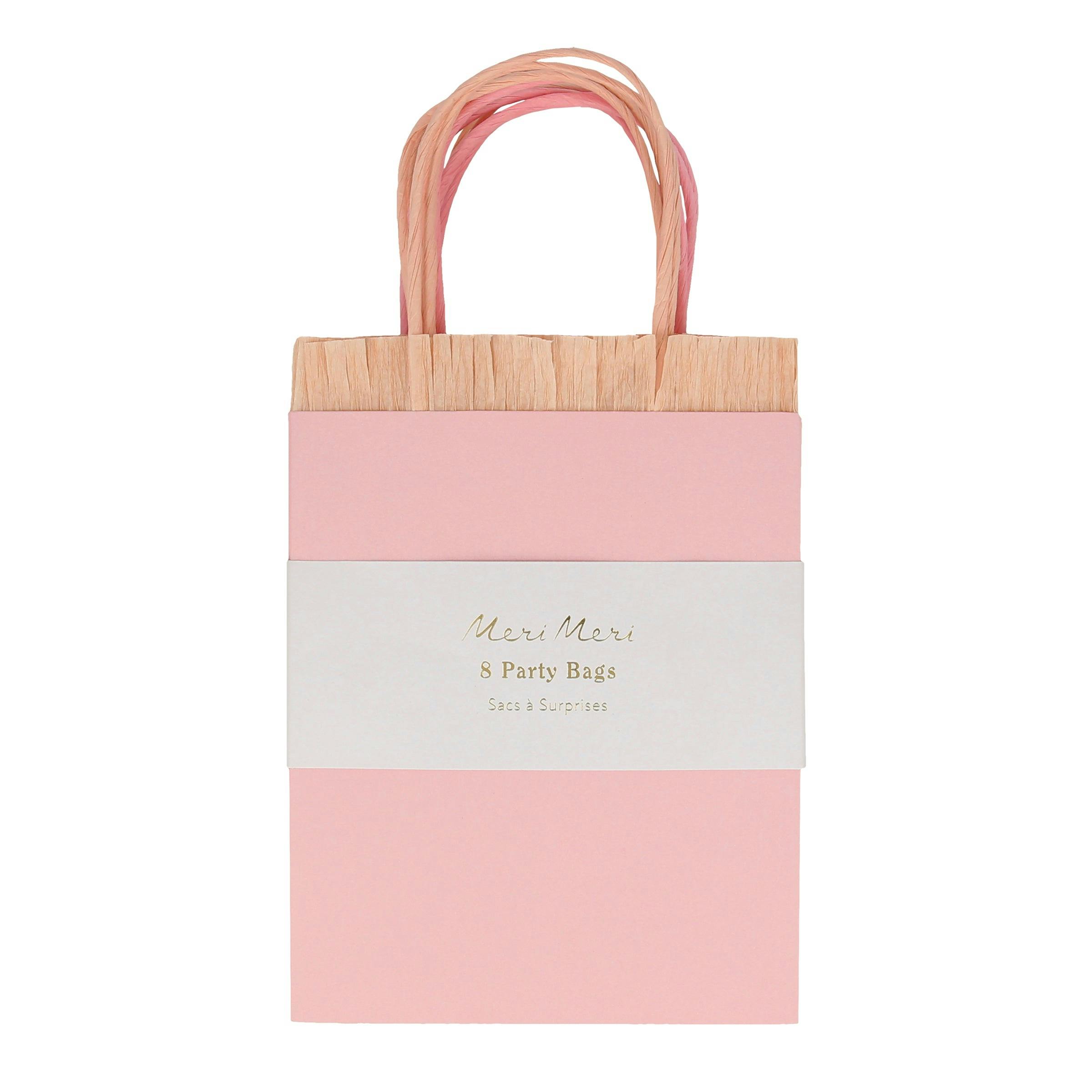 Pink Fringe Party Bags
