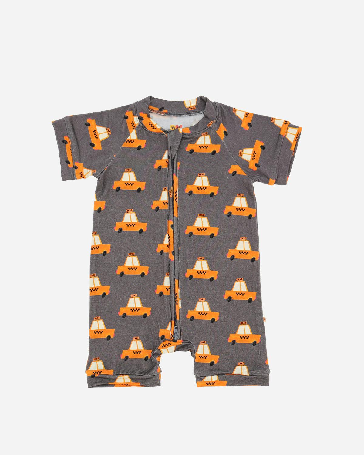 Bamboo SS Zipper Romper