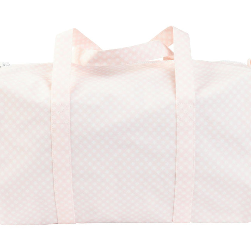 The Duffle Bag in Pink Gingham