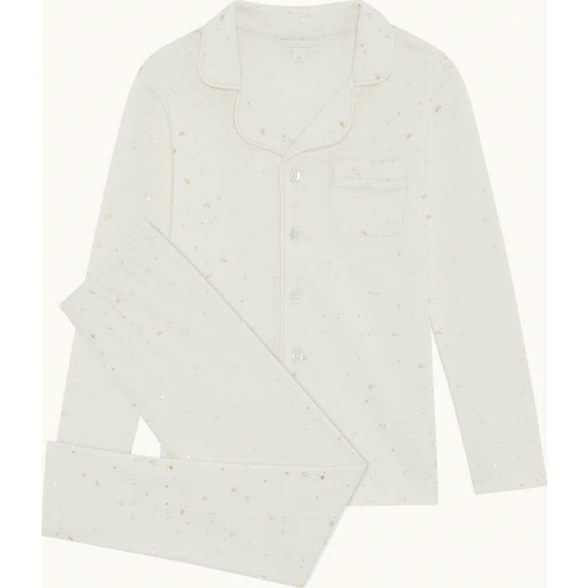 Aspen Star & Crown Child Pyjama - Natural