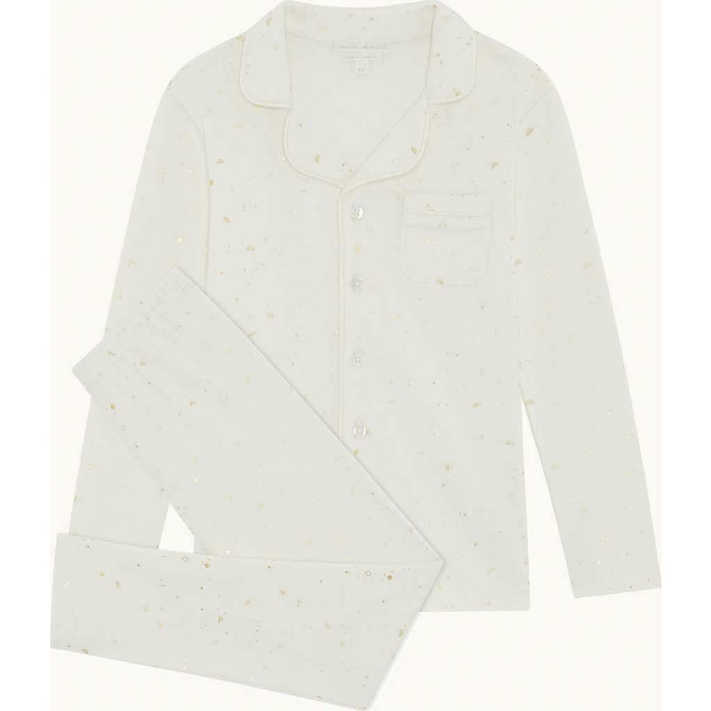 Aspen Star & Crown Child Pyjama - Natural