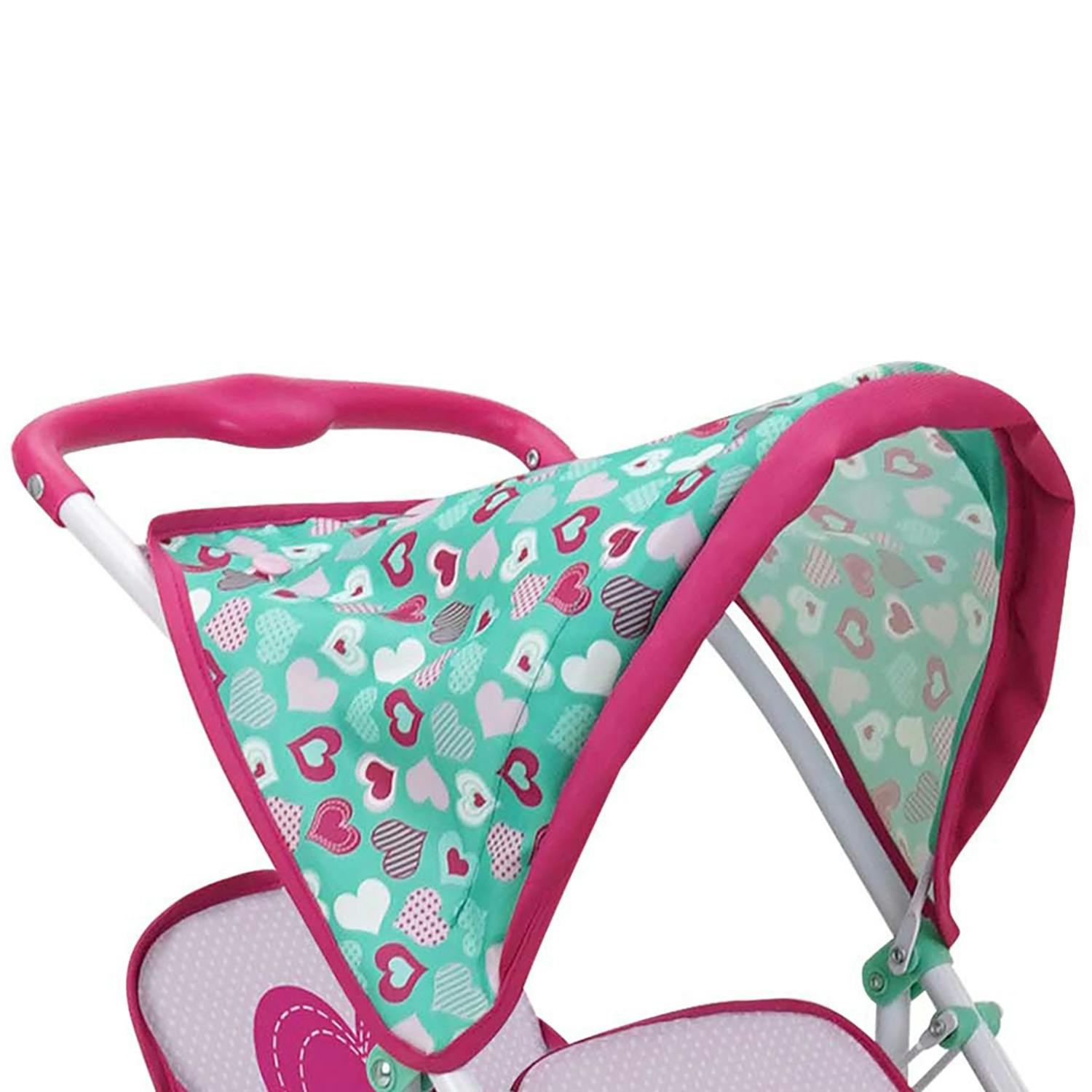 Mint Heart: Doll Stroller - Twin Tandem