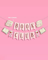 Book Club Banner - pink printed banner