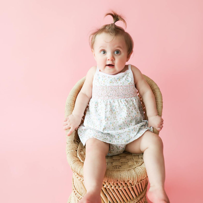 Pink Arabella Smocked Tank Dress