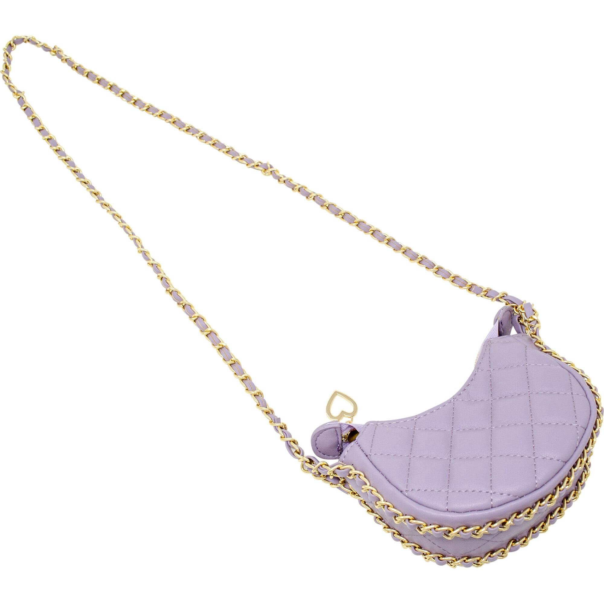 Tiny Quilted Chain Wrapped Hobo Bag