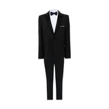 Black Satin-Lapel Formal Suit Set