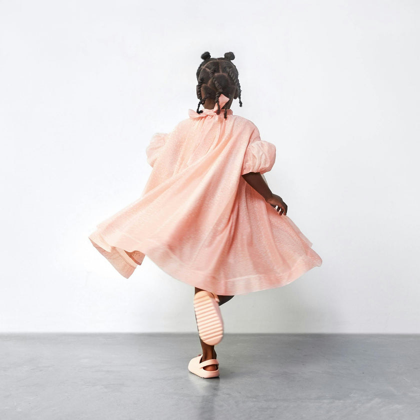 Tent Dress with Puff Sleeves
