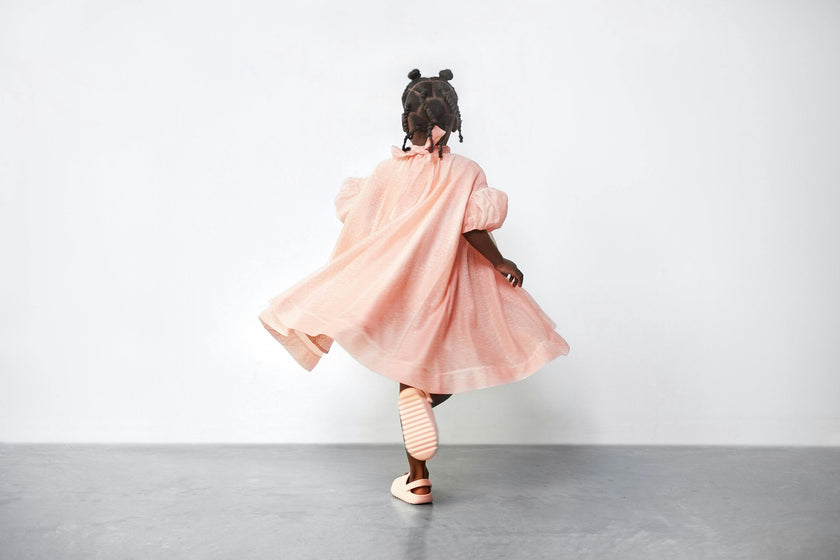 Tent Dress with Puff Sleeves