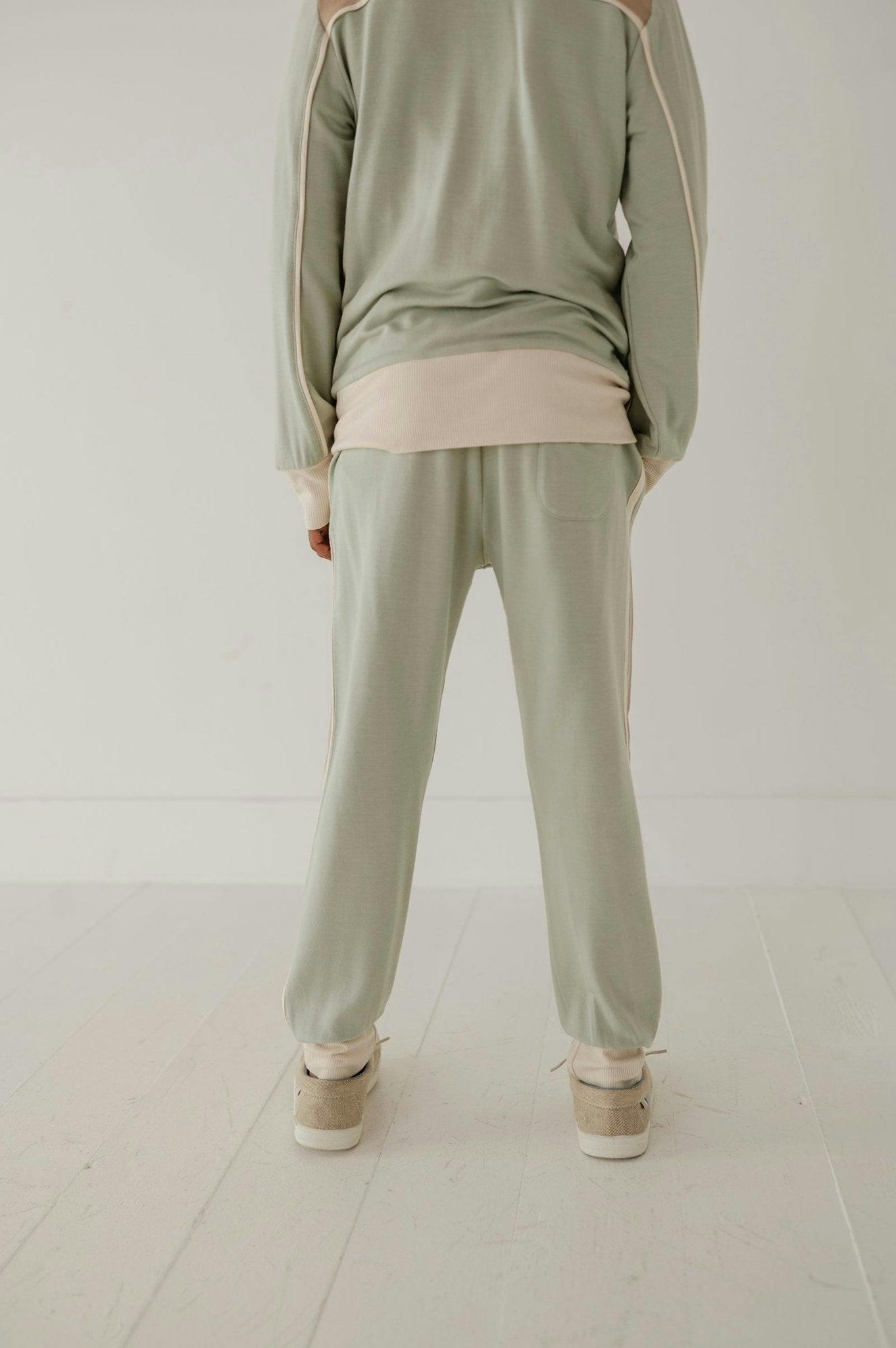 Track Striped Jogger Desert Sage