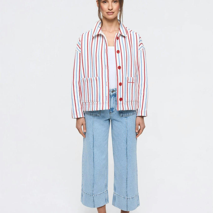 women's jacket - marina stripes
