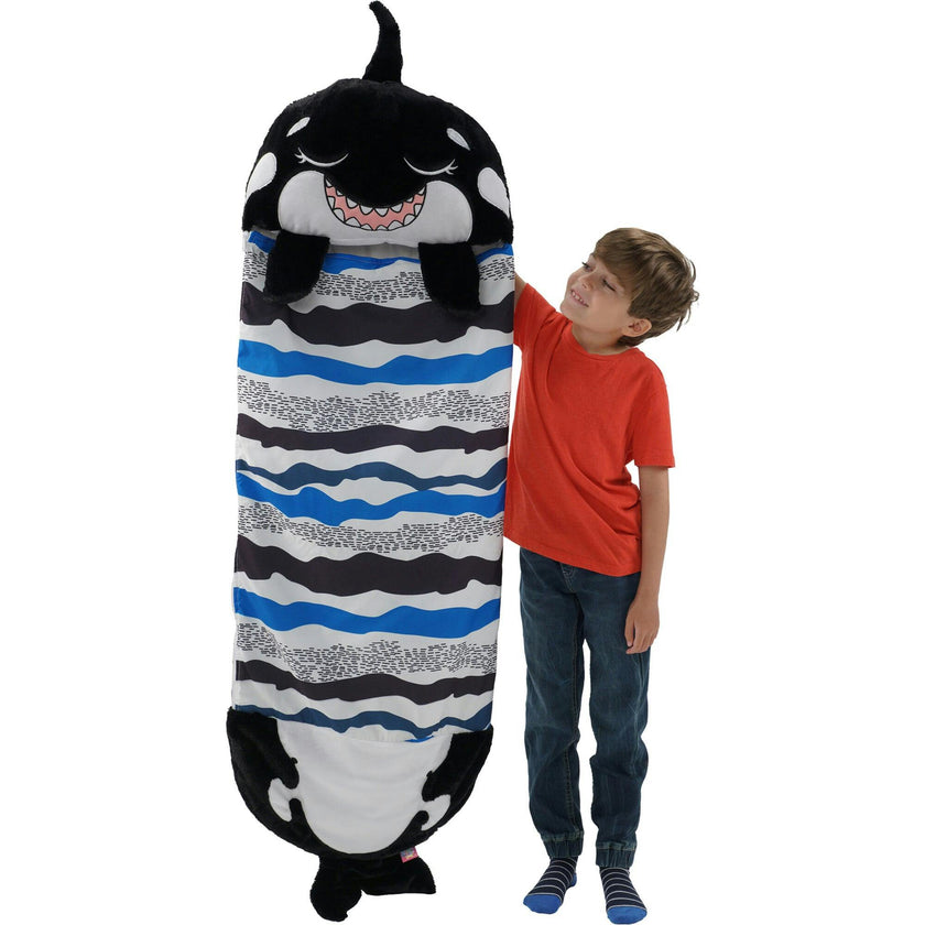 Happy Nappers: Pillow & Sleepy Sack: Large - Ozzy The Black