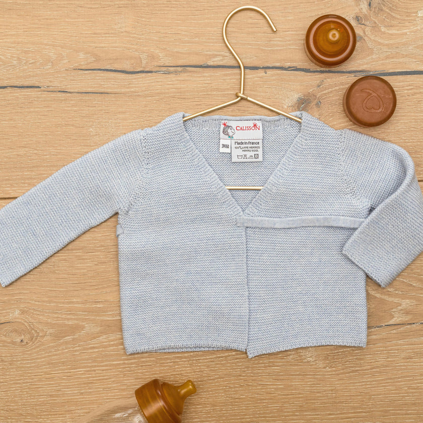 Little Royals Baby Tie-Front Sweater - Blue
