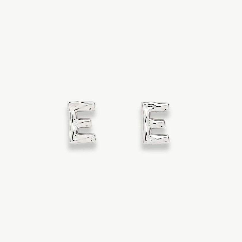 Monogram Handmade Gold Plated Stud Earring