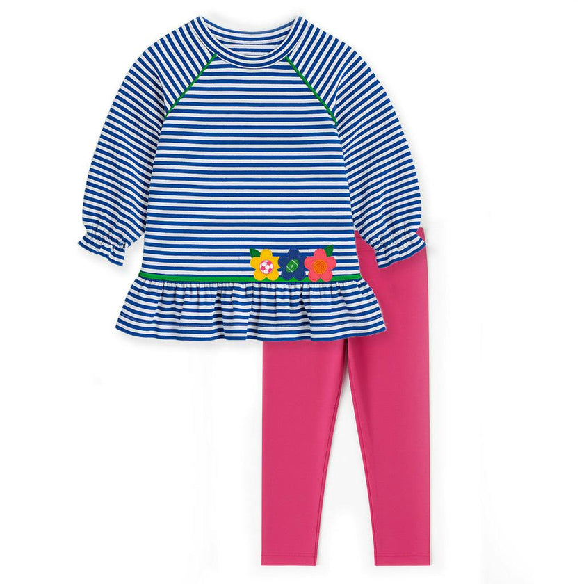 Knit Set With Flowers