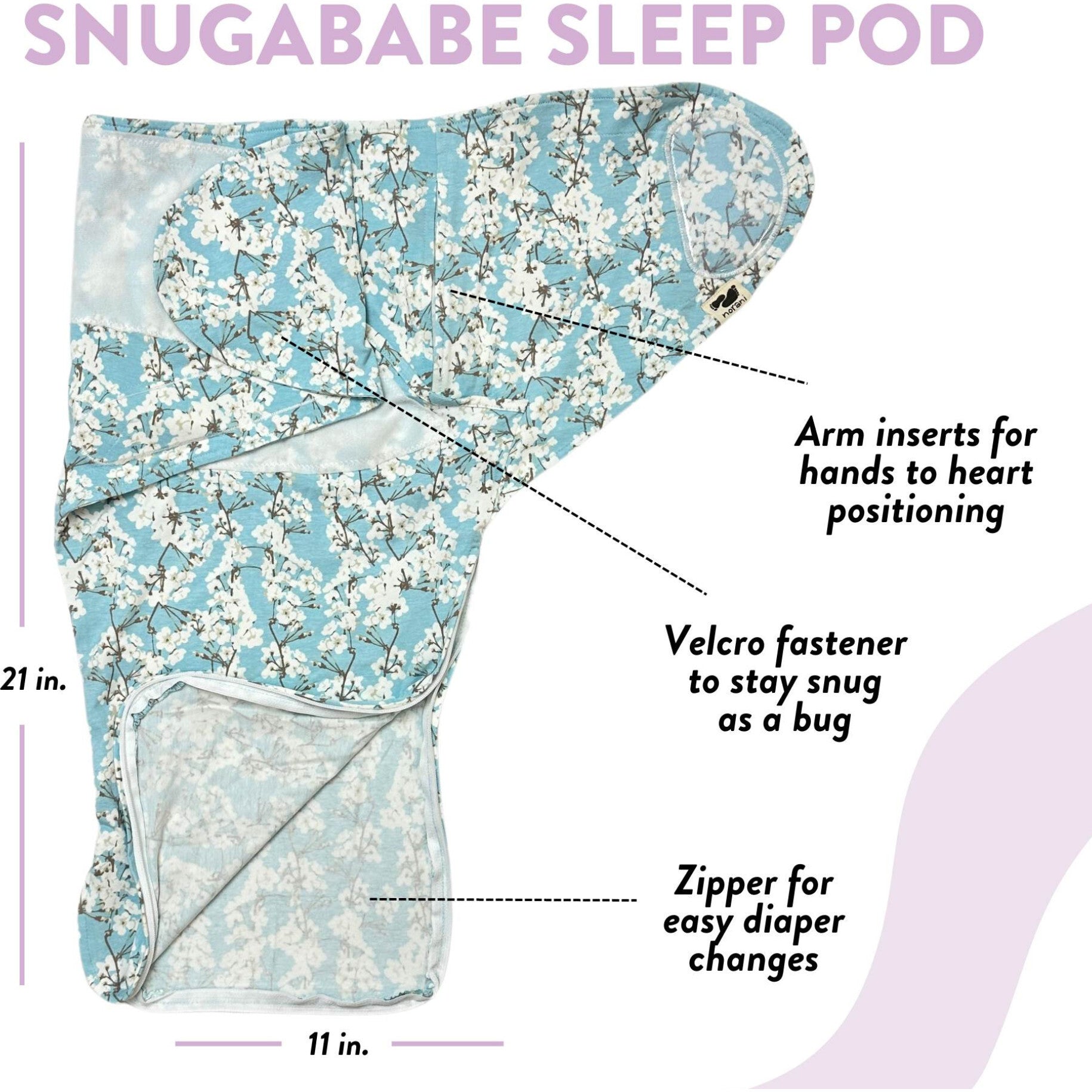 Snugababe Print Swaddle Sleep Pod