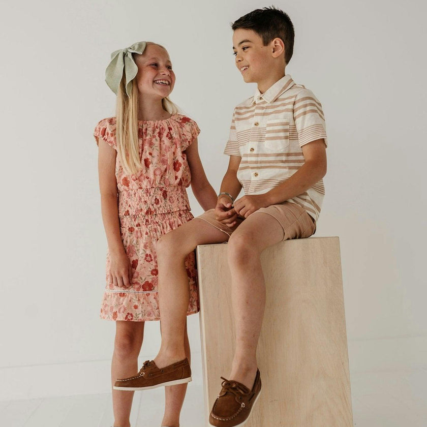 Smocked Eyelet Skirt