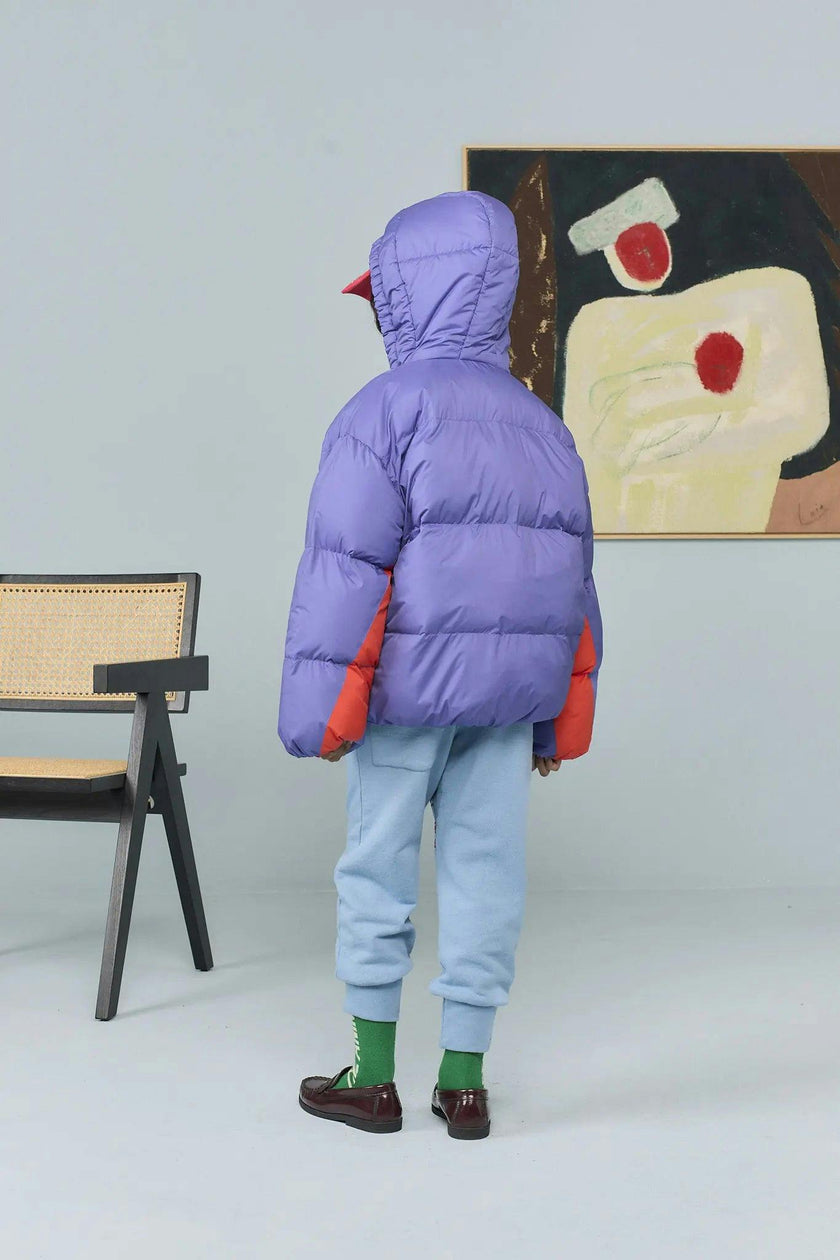 Purple Roadrunner Puffer Jacket