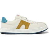 Runner Four Twins Zipped Lace Leather Nubuck Sneakers, White