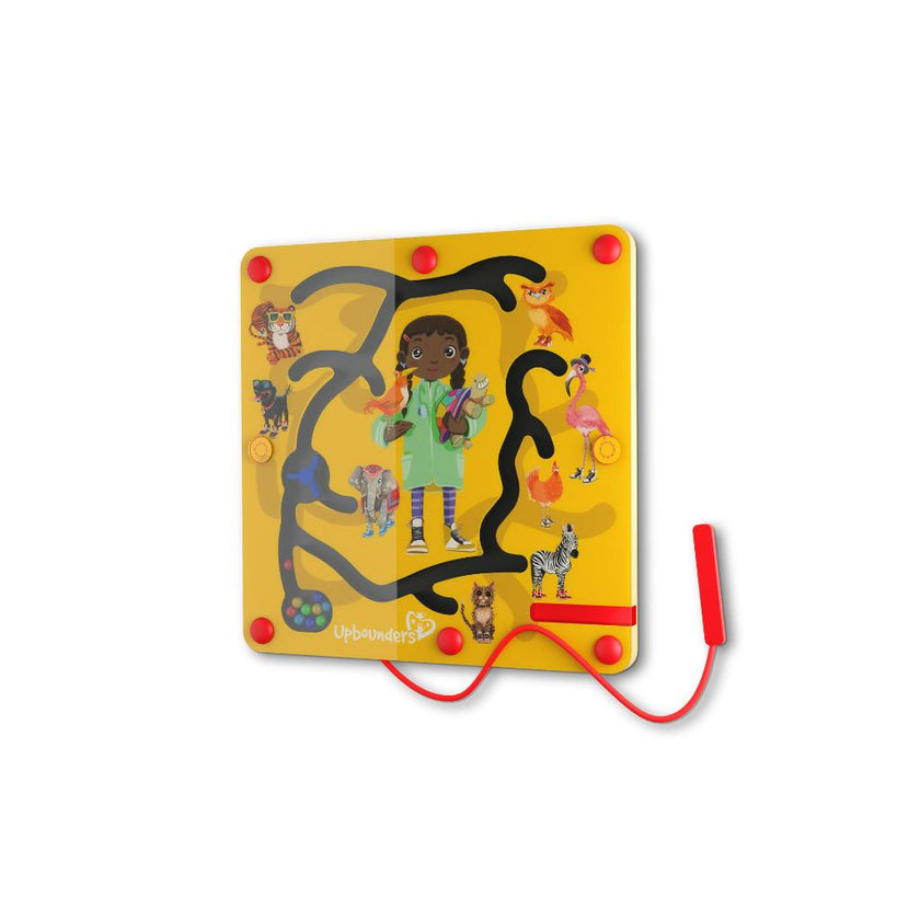 Feeding Time Montessori Magnetic Maze Toy | Vet, Zoo Animals