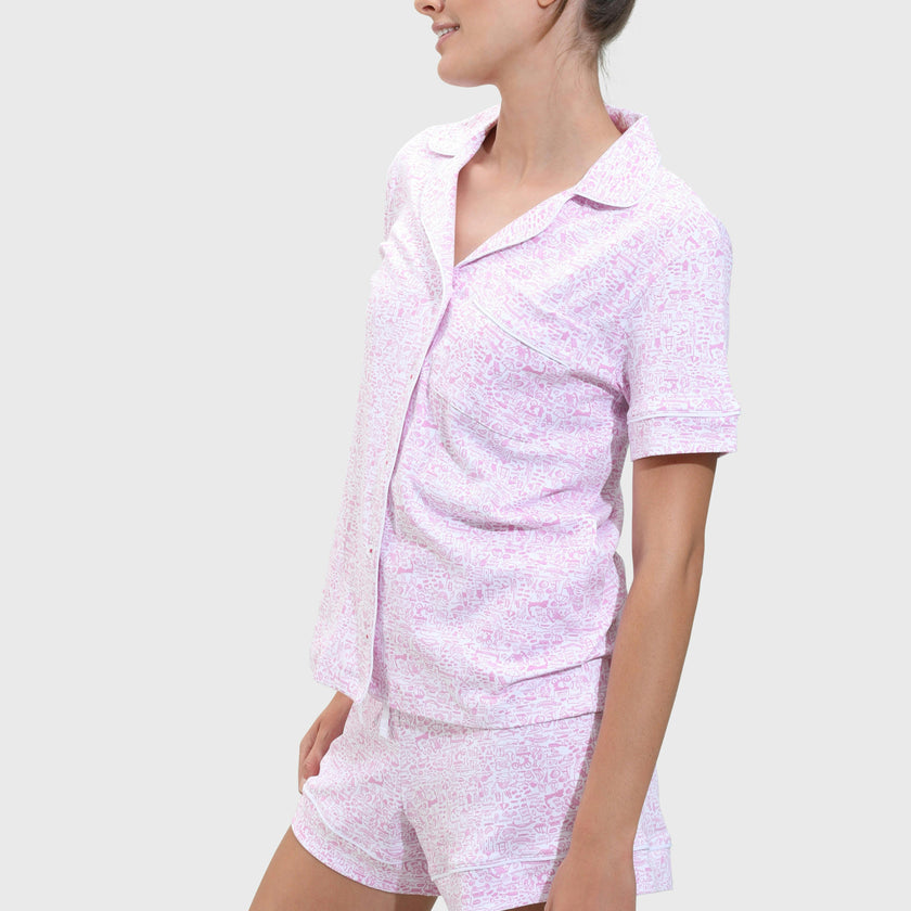 Cape Cod Women’s Button Front Short Pajama Set