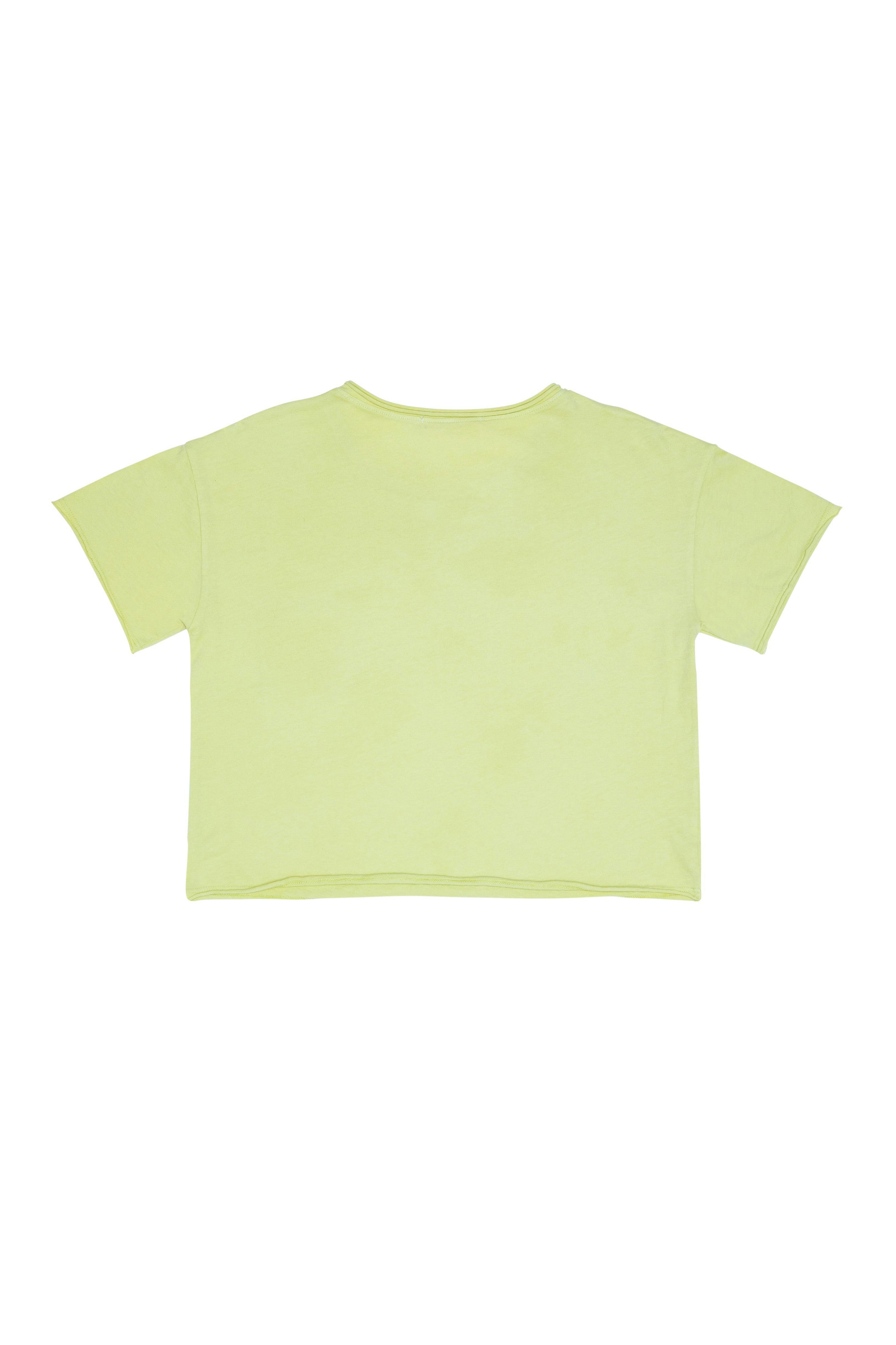 Cotton Jersey Raw Edge Pocket Tee