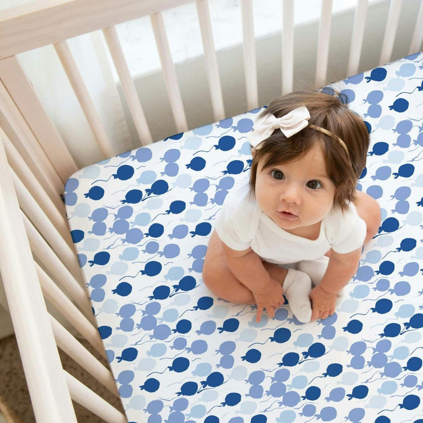 Organic Print Fitted Crib Sheet