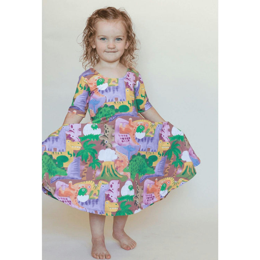 Reese Print Scoop Neck Dress