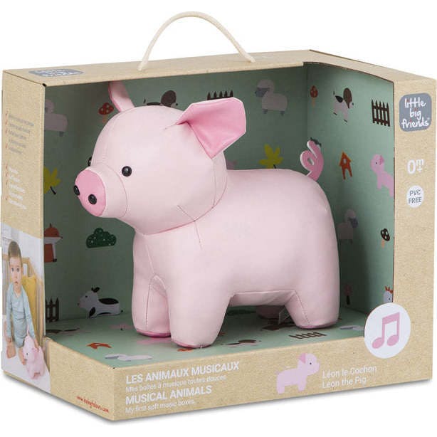 Leon the Pig - Musical Friends Sensory Plush Toy