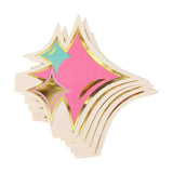Packed Party Just Sparkle Die-Cut Dessert Napkins 20ct - Gold Foil Sparkle-Shaped 3-Ply Napkins for Birthdays and Celebrations