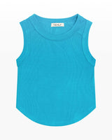 Ribbed Exposed Seam Tank Top