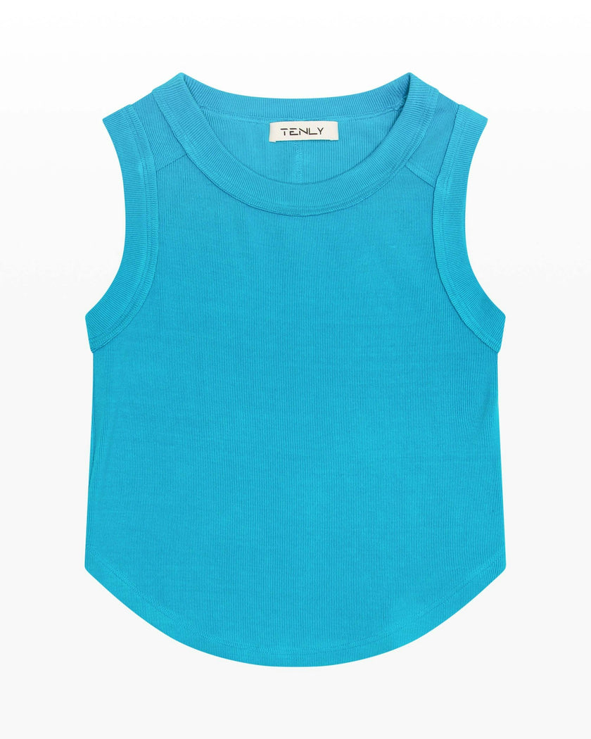 Ribbed Exposed Seam Tank Top