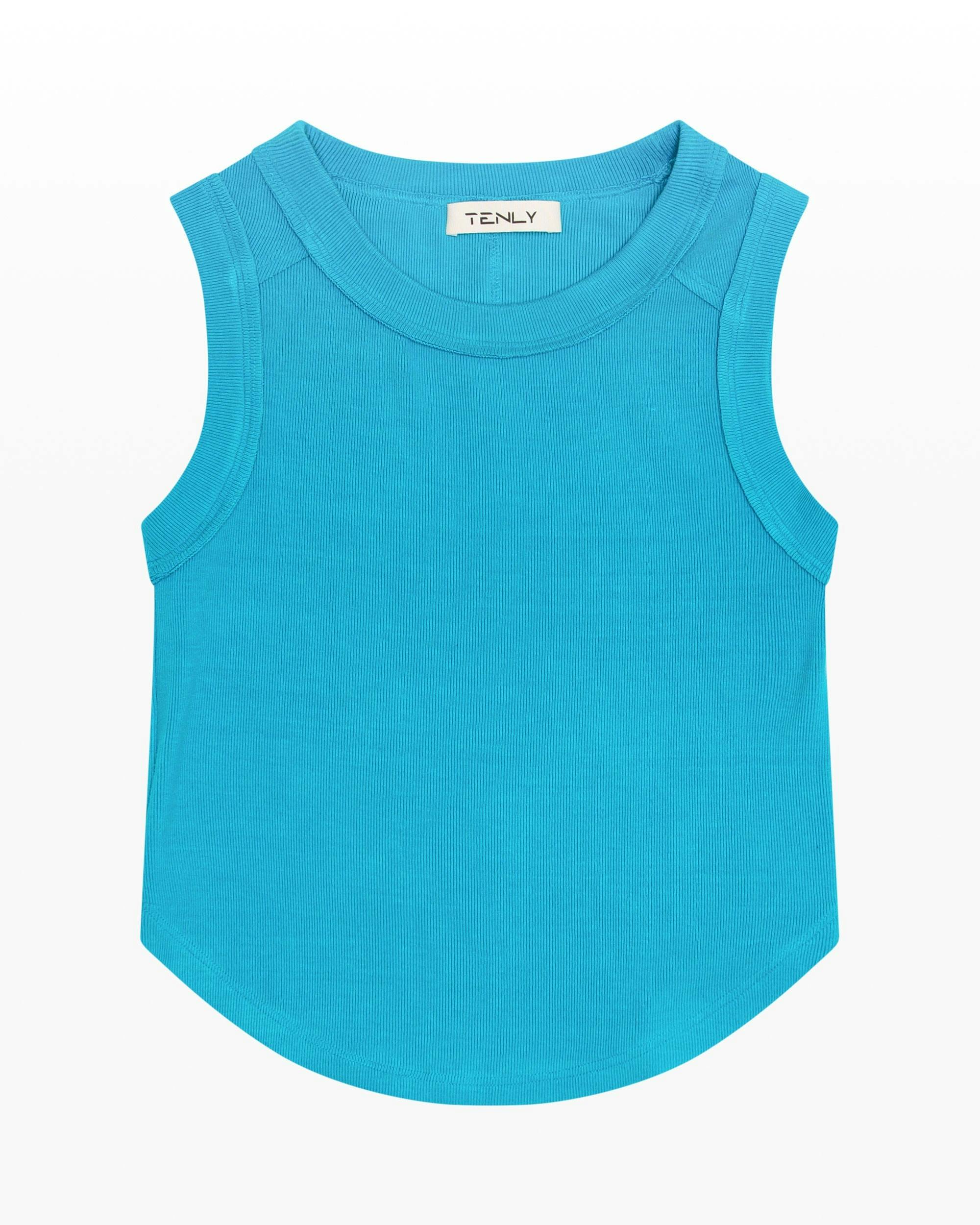 Ribbed Exposed Seam Tank Top