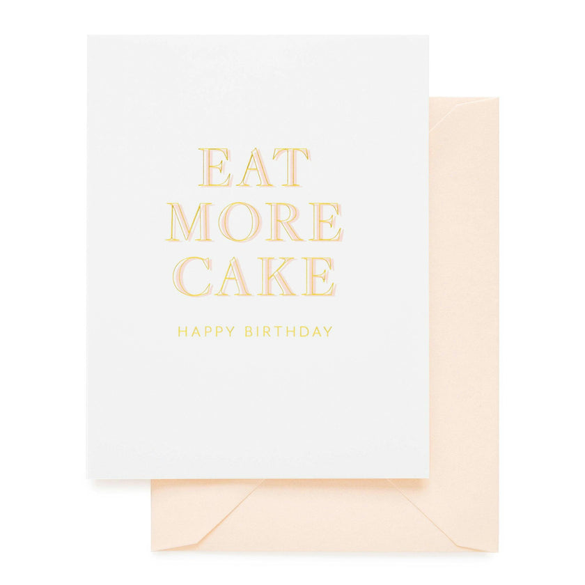 Eat More Cake Card