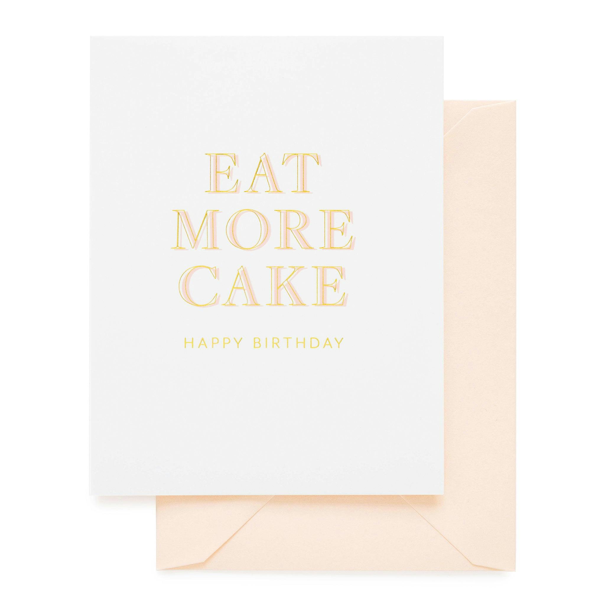Eat More Cake Card