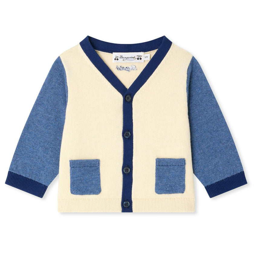 BONPOINT Tahiel Cardigan - Ra Blanc Lait