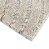 Mechanical Weave Embossed Velvet Rectangular Rug, Grey