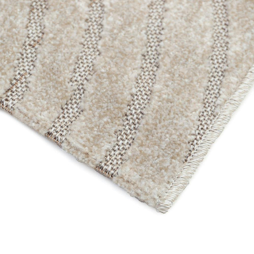 Mechanical Weave Embossed Velvet Rectangular Rug, Grey