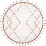 Come Braided Tassel Round Rug