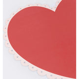 Scalloped Heart Paper Placemats