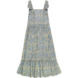 Queen B Jacqueline Women'S Flutter Sleeve Maxi Dress, Florals