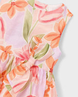 Pink Floral Bow Dress
