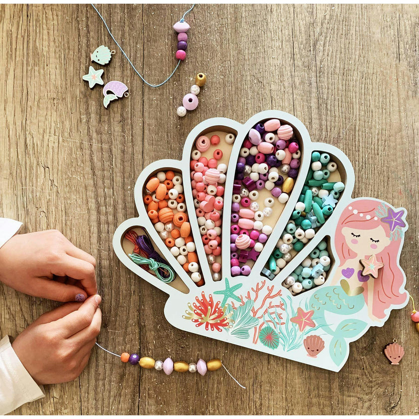 Les Perles -Mermaid Wooden Beads - 4y+