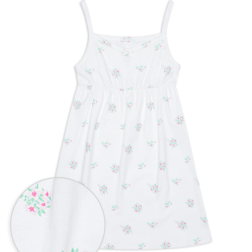 The Organic Rib Dress [Ditsy Floral]