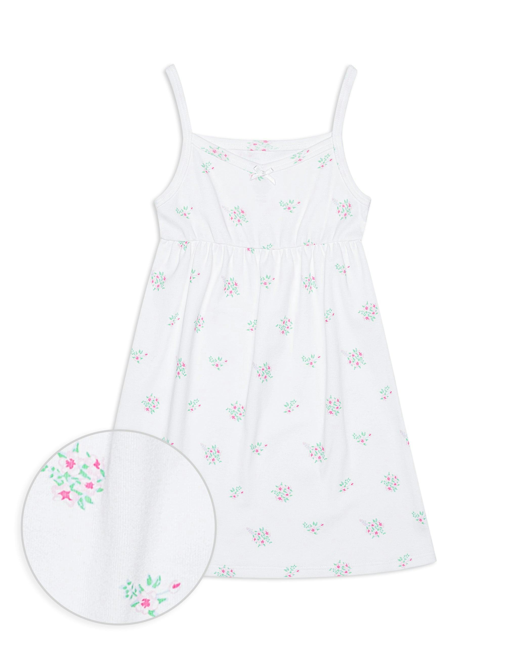 The Organic Rib Dress [Ditsy Floral]