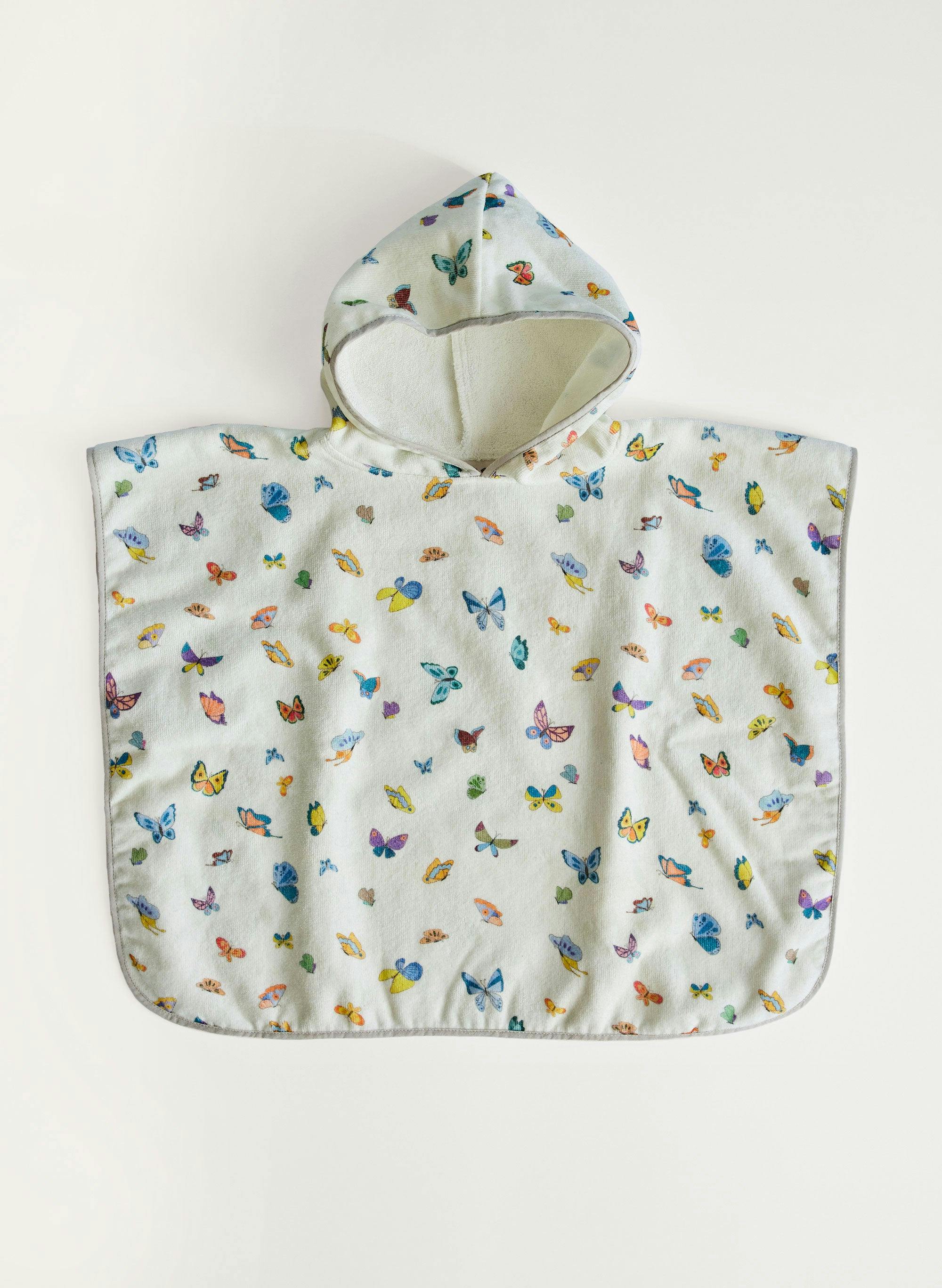 Children's Organic Swim Poncho - Madame Butterfly