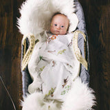 Cotton Muslin Swaddle Blanket - Oh Deer!