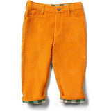 Adventure Corduroy Straight-Fit Pockets Zipper Jeans, Gold