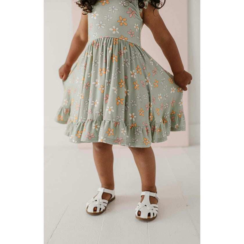 Girl's Sleeveless Twirl Dress