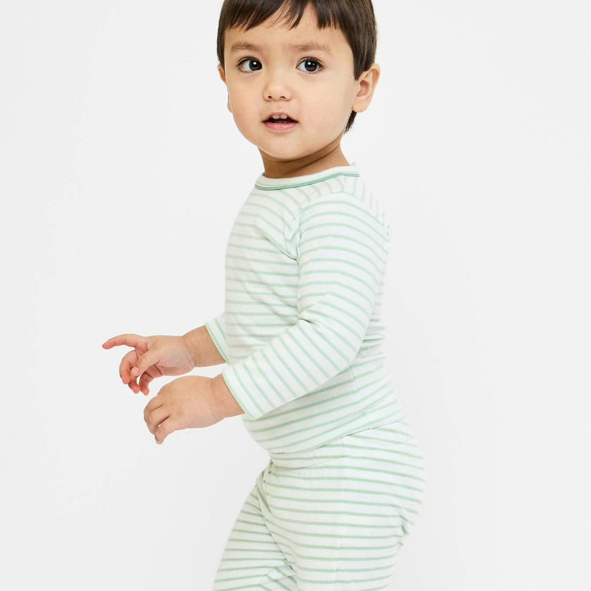 Edward One-piece, Dusty Seafoam Mini Stripe